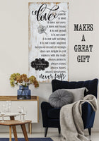 Love Is Patient - Vertical - Canvas