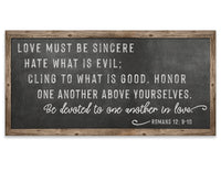 Love Must Be Sincere - Canvas