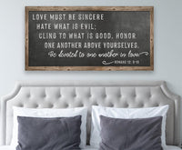 Love Must Be Sincere - Canvas