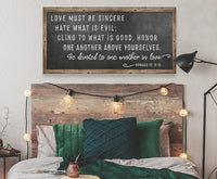 Love Must Be Sincere - Canvas