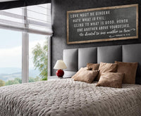 Love Must Be Sincere - Canvas