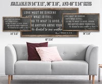 Love Must Be Sincere - Canvas