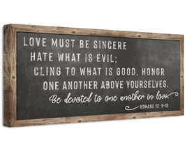 Love Must Be Sincere - Canvas