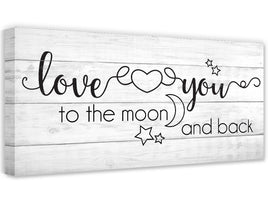 Love You To The Moon And Back - Canvas