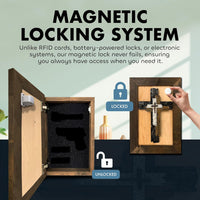 Three Layered Cross Decorative Wall-Mounted Secure Gun Cabinet