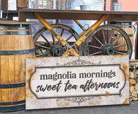 Magnolia Mornings Sweet Tea Afternoons - Canvas