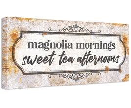 Magnolia Mornings Sweet Tea Afternoons - Canvas