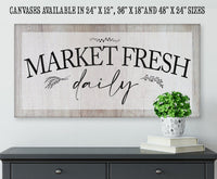 Market Fresh Daily - Canvas