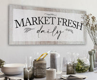Market Fresh Daily - Canvas