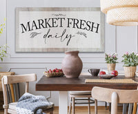 Market Fresh Daily - Canvas