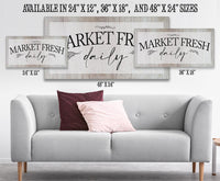 Market Fresh Daily - Canvas