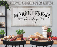 Market Fresh Daily - Canvas