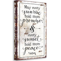May Every Sunrise - Canvas