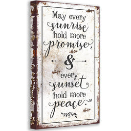 May Every Sunrise - Canvas