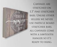 Meals & Memories Are Made Here - Canvas