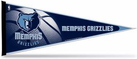 Memphis Grizzlies Soft Felt Pennant, Primary Design, 12x30 Inch, Easy To Hang
