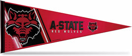 Arkansas State University Red Wolves Primary 12" x 30" Soft Felt Pennant