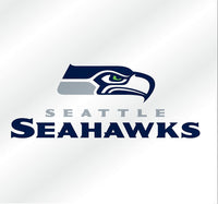 Seattle Seahawks 3 Inch Flat Static Cling Decal