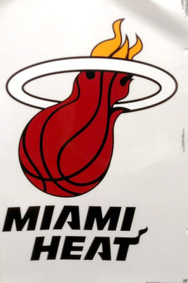 Miami Heat Reusable JUMBO Cling Auto Home Window Static Decal Basketball
