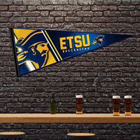 East Tennessee State University Buccaneers Soft Felt Pennant, Primary Logo, 12x30 Inch