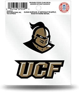 University of Central Florida Knights UCF 3" Static Cling Decal Flat Vinyl Die Cut Sticker