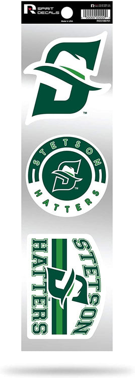 Stetson Hatters Triple Retro Throwback Spirit Decals Flat Vinyl Auto Home Sticker Sheet University of