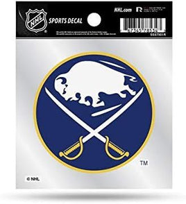 Buffalo Sabres 4x4 Decal Sticker Retro Logo Clear Backing