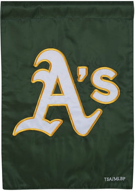 Oakland Athletics A's Premium Garden Flag Banner, Double Sided, Applique Embroidered, 13x18 Inch