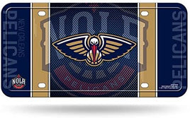 New Orleans Pelicans Metal License Plate Tag, Jersey Design, 6x12 Inch