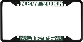 Fanmats NFL New York Jets Black Metal License Plate Frame
