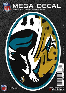 Jacksonville Jaguars Sticker Decal, Mega Logo Design, 5 Inch, Full Adhesive Backing
