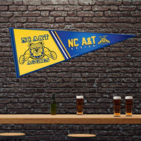 North Carolina A&T University Aggies Soft Felt Pennant, 12x30 Inch, Easy To Hang