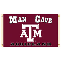 BSI PRODUCTS, INC. - Texas A&M Aggies 3’x5’ Man Cave Flag with 4 Heavy-Duty Brass Grommets - TAMU Football, Basketball & Baseball Pride - High Durability - Designed for Indoor Use - Great Gift Idea