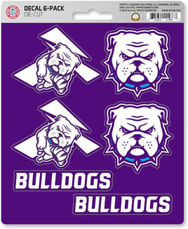 Truman State University Bulldogs 6-Piece Decal Sticker Set, 5x6 Inch Sheet, Gift for football fans for any hard surfaces around home, automotive, personal items