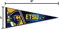 East Tennessee State University Buccaneers Soft Felt Pennant, Primary Logo, 12x30 Inch
