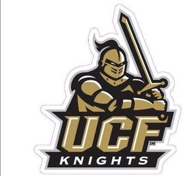 University of Central Florida Knights 12 Inch Preforated Window Film Decal Sticker, One-Way Vision, Adhesive Backing