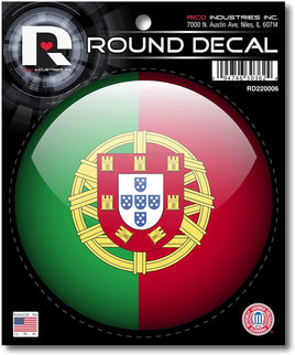 Rico Industries World Cup Soccer Portugal Country Round Decal