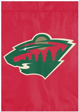 Minnesota Wild Premium Garden Flag Banner, Emroidered, 13x18 Inch