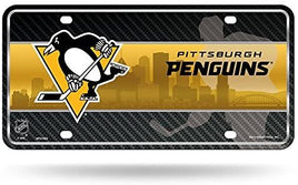 Pittsburgh Penguins Metal Auto Tag License Plate, City Design, 12x6 Inch