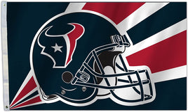 Houston Texans 3' x 5' Flag Banner with Metal Grommets Outdoor Helmet Design