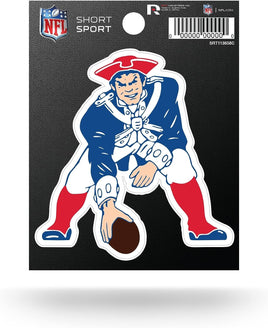 New England Patriots 3 Inch Die Cut Decal Sticker, Retro Logo Design, Full Adhesive Backing