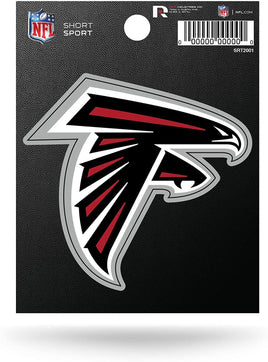 Rico Industries NFL Football Atlanta Falcons Short Sport Decal 3.75' x 4.75' Die Cut Team Logo Short Sport Decal