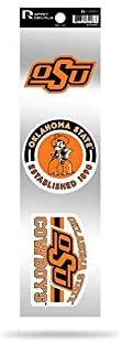 Oklahoma State Cowboys 3 Piece Retro Spirit Decals Premium Throwback Stickers