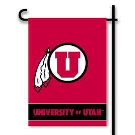 University of Utah Utes Premium Double Sided Garden Flag, 13x18 Inch, Display Pole Sold Separately