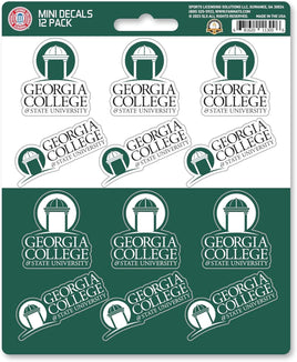 Georgia College & State University Panthers 12-Piece Mini Decal Sticker Set, 5x6 Inch Sheet, Gift for football fans for any hard surfaces around home, automotive, personal items