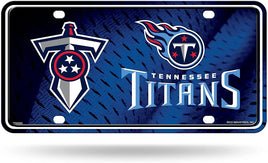Tennessee Titans Metal Auto Tag License Plate, Sword Design, 6x12 Inch