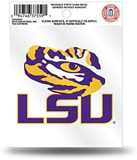 Louisiana State University Tigers LSU 3 Inch Static Cling Decal
