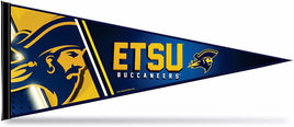 East Tennessee State University Buccaneers Soft Felt Pennant, Primary Logo, 12x30 Inch