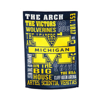 University of Michigan Wolverines Premium Double Sided Garden Flag Banner, Fan Rules Design, 13x18 Inch, Display Stand Sold Seperately, Officially Licensed
