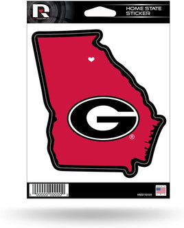 University of Georgia Bulldogs 5 Inch Sticker Decal, Home State Design, Flat Vinyl, Full Adhesive Backing